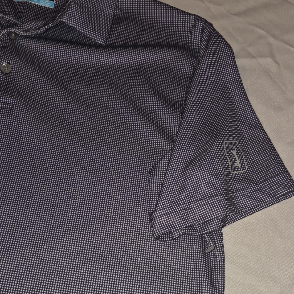 PGA Tour Men's Polo Shirt - Blue Gray - Picture 3 of 6